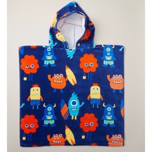 3/$15 βοΈ Indigo Kids Poncho Towel- Monster